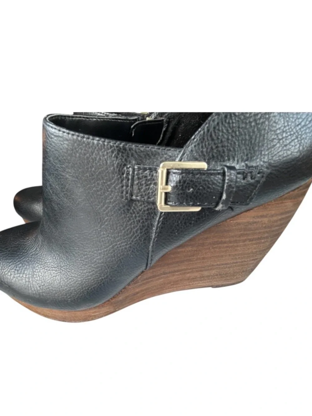 Dr schollls Black Women’s Slip-On Ankle Shoes with Buckle